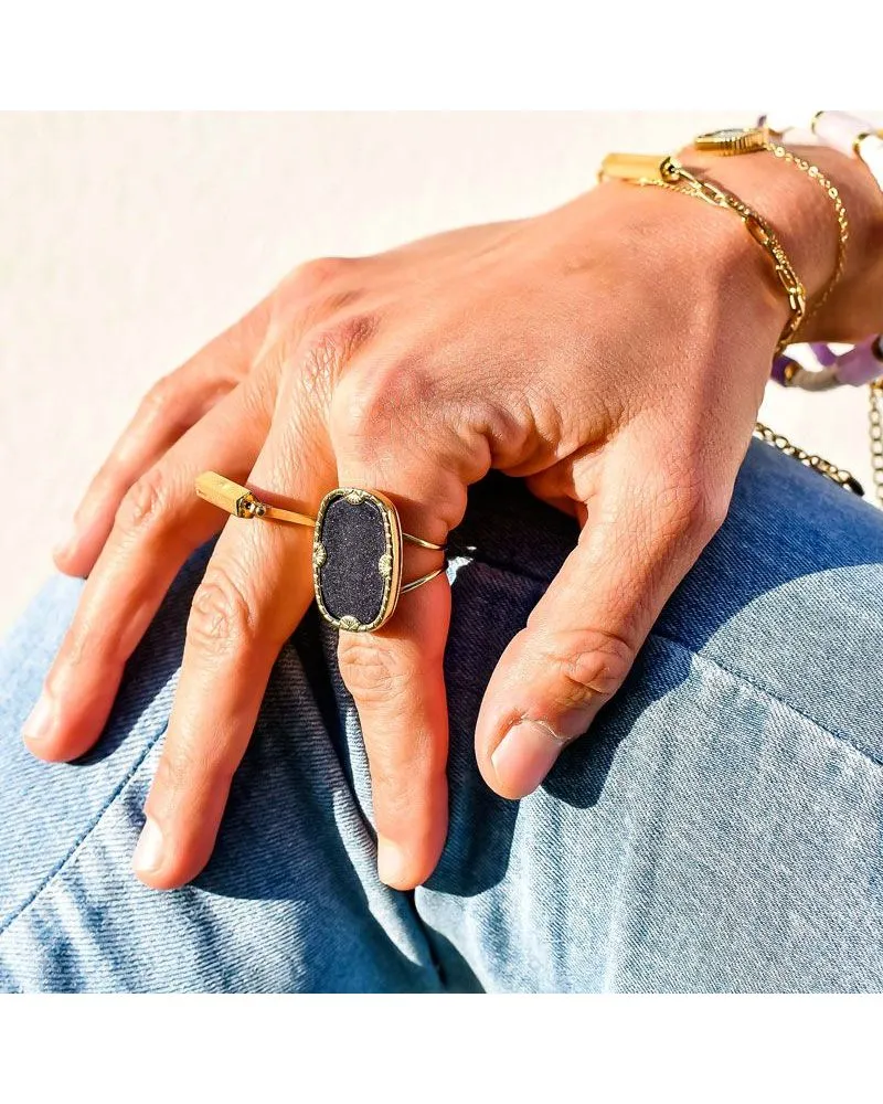 Bague Zelda Pierre de Sable Bleu | Bohm Paris | Zosha Collection