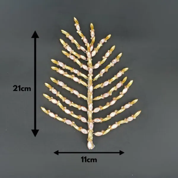 Broche de cheveux de mariage d’or, broche feuille, accessoire de cheveux de mariage d’or, pince à cheveux de mariée, feuilles d’