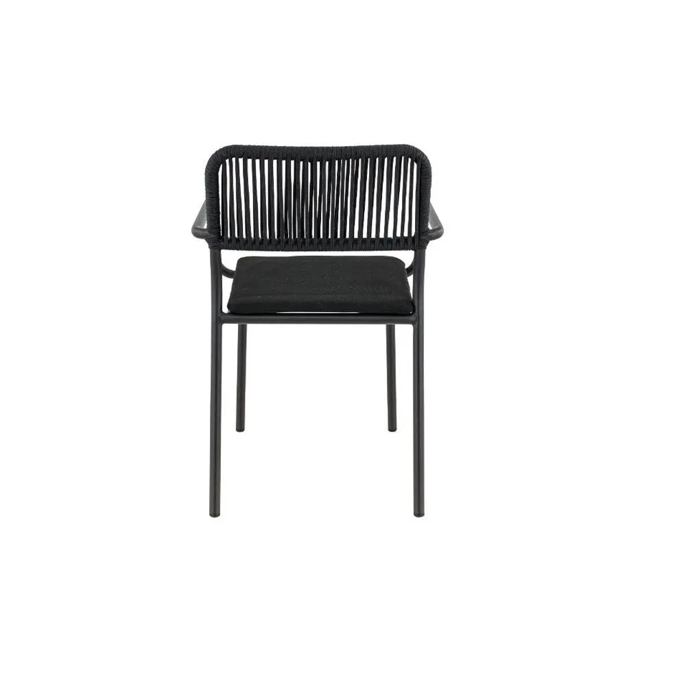 Chaise mona noire 83x58x57cm france mobilier chr
