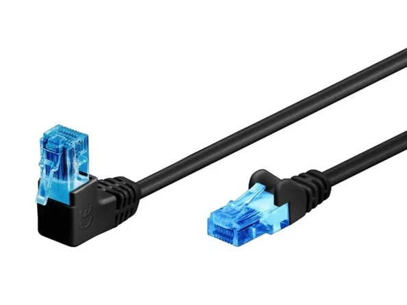Câble réseau RJ45 Cat. 6A coudé 5 m | RJ45 catégorie 6A 