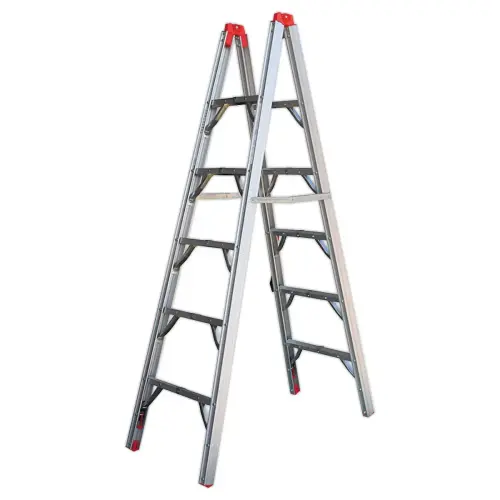 Escabeau 5 marches pliable extra plat