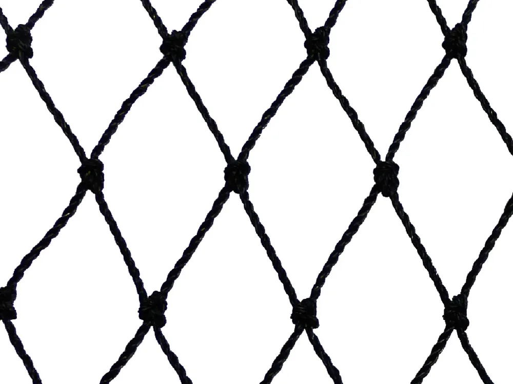 Filet de volière - maille de 50mm noir 21 x 10m