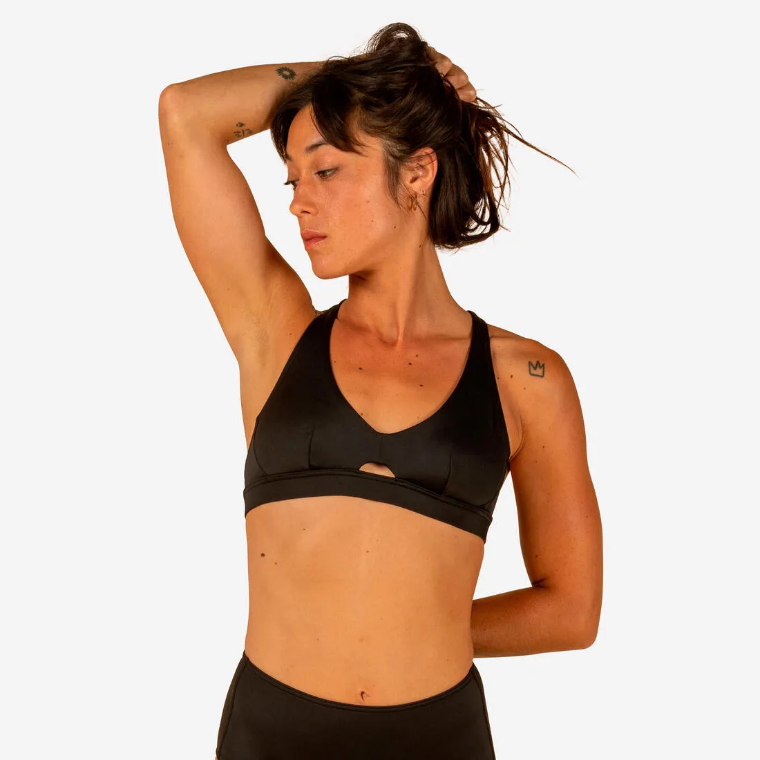 HAUT DE MAILLOT DE BAIN BRASSIRE DE SURF FEMME DOUBLE RGLABLE DOS AGATHA NOIRE