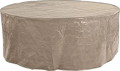 Housse pour mobilier de jardin en polytuf de qualité moyenne, beige neutre, convient 
