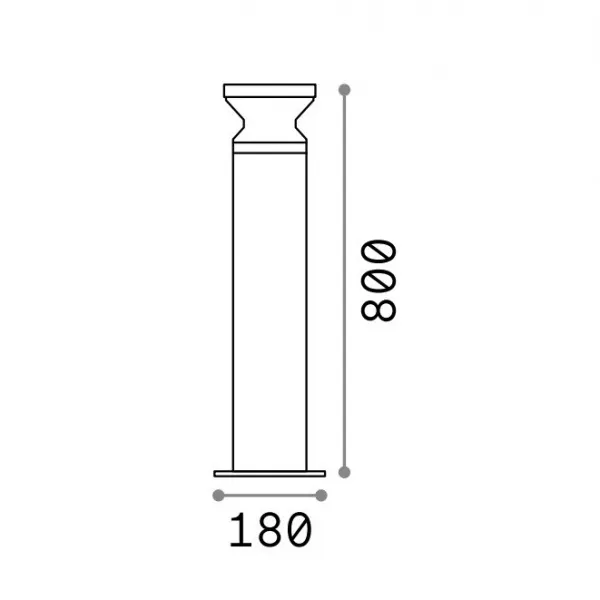 Ideal Lux - Torre PT1 H80 out - Borne en aluminium d'extérieur