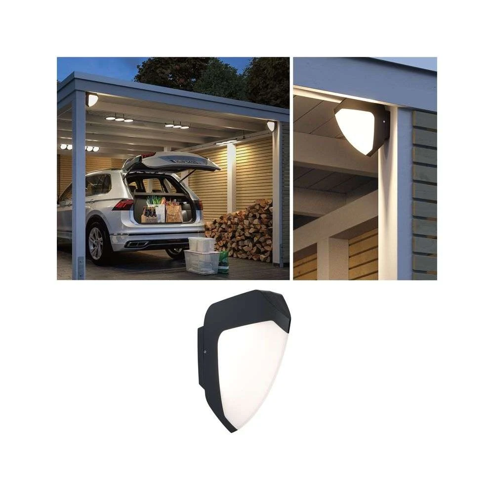 Ikosea Applique Murale d'Extérieur avec Sensor SWR Antracit - Paulmann