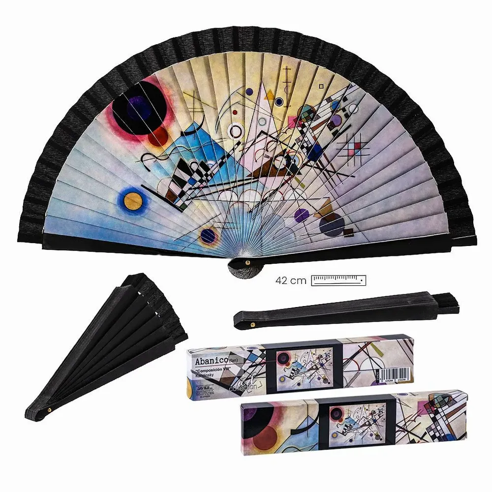 Kandinsky folding fan “composition 8”.