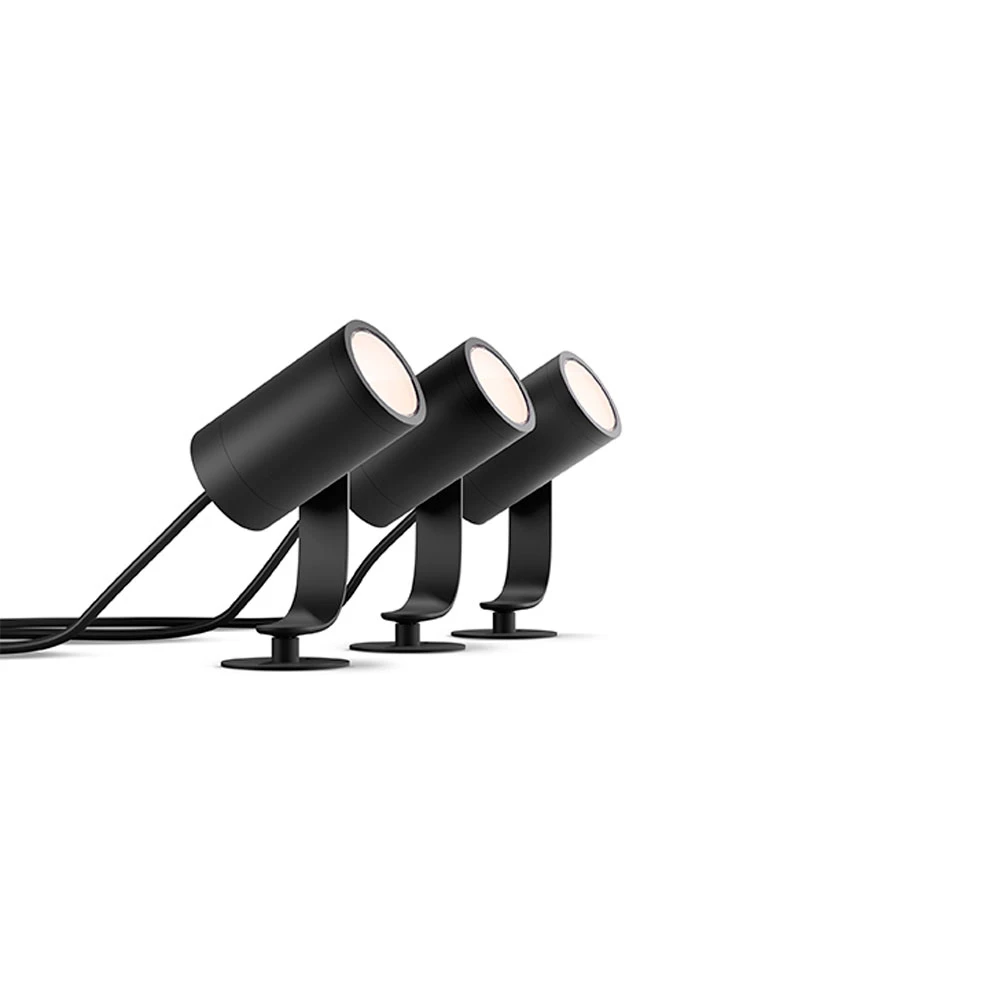 Lily Spike Spot d'Extérieur 3x8W White/Color Amb. Antracit - Philips Hue