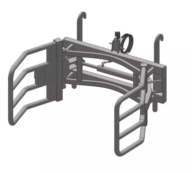Pince balle hydraulique jcb q-fit flexible+coupleur+limiteur