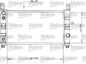 Radiateur, refroidissement du moteur VALEO 730559 