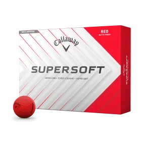 Supersoft Matte Red Golf Balls