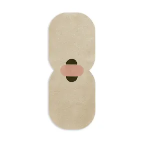 Tapis en laine blanc 220x85cmBibi - Margaux Keller