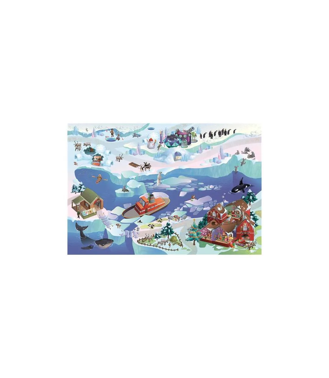Tapis enfant 100x150 cm BANQUISE