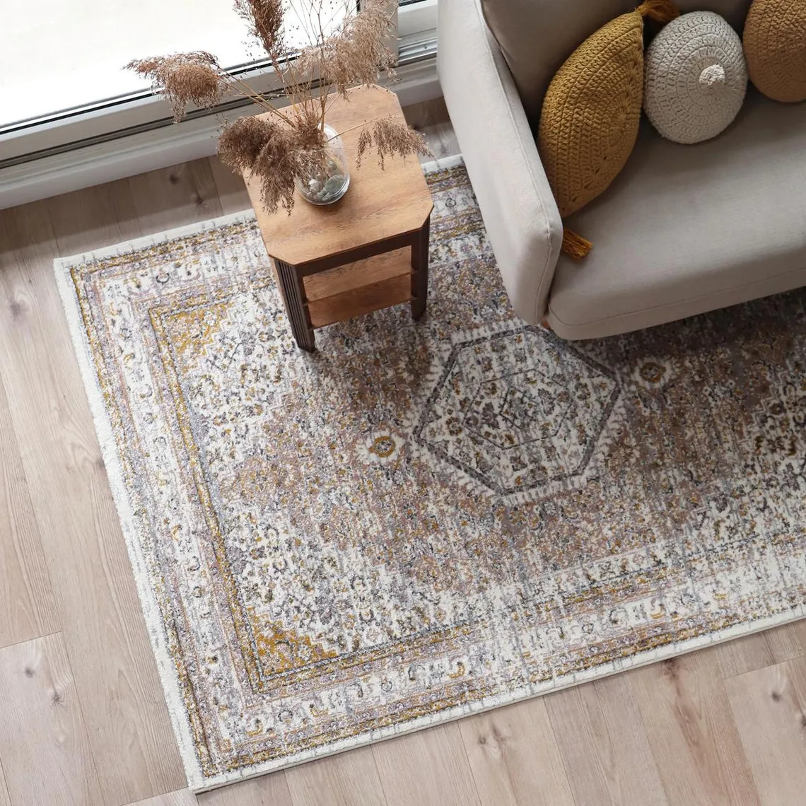 Tapis enfant style persan M écru | 3 Suisses